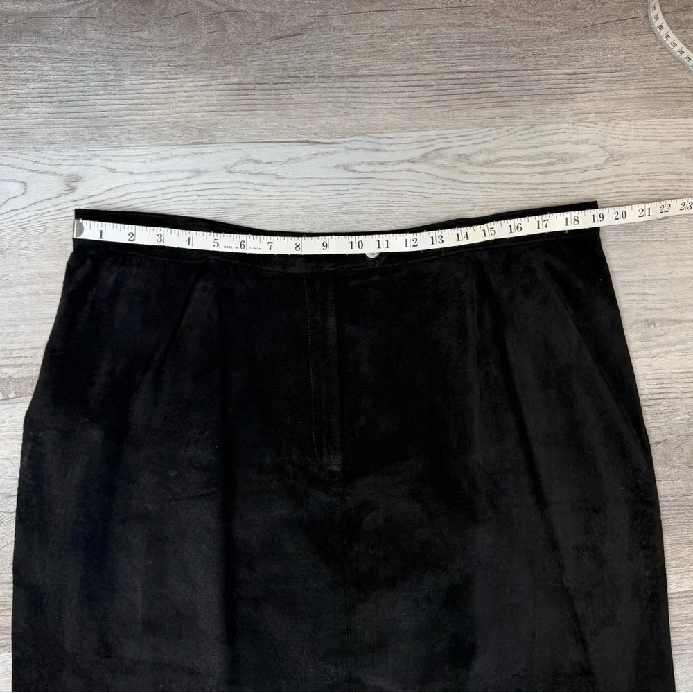 Lauren Ralph Lauren Black Suede Maxi Long Skirt women’s size 18W Designer